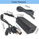 48V Fast Electric Bike Charger with 5 Plugs