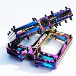 Colorful Extra Large CNC Aluminum Mountain Bike Pedals