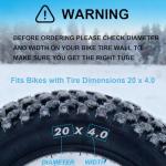 Heavy-Duty Inner Tubes for E-Bikes (2 Pack)