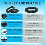 Heavy-Duty Inner Tubes for E-Bikes (2 Pack)
