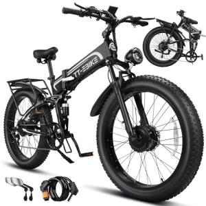 MTRSUE 5000W Dual Motor Folding Electric Bike
