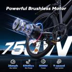 HopCycle 750W Electric Bike - 60 Miles Range