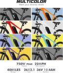 Qlife Racer 750W Electric Mountain Bike for Adults