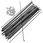 LIOOBO 36Sets Bicycle Spokes Steel Spokes 260mm Spokes for 26 inch Bicycle Rim Bike Spokes and Spokes for Bike Accessories Bike Parts Bike Wheels ebikes Child Road Vehicles Suite