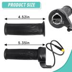Kamrexi 20X Full Twist Throttle Grip for Ebike 12V-72V Twist Throttle Electric Bike, Mountain Bike Scooter, with Waterproof Connector
