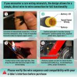 Kamrexi 20X Full Twist Throttle Grip for Ebike 12V-72V Twist Throttle Electric Bike, Mountain Bike Scooter, with Waterproof Connector