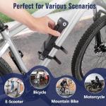 Folding Bike Lock - Folding Locks with 2Keys Heavy Duty Anti Theft Alloy Steel with Mounting Bracket 2pc Straps Bicycle Locks for Bicycles E-Bikes Scooter Mountain Bikes (30 in)