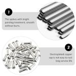 LIOOBO 36Sets Bicycle Spokes Steel Spokes 260mm Spokes for 26 inch Bicycle Rim Bike Spokes and Spokes for Bike Accessories Bike Parts Bike Wheels ebikes Child Road Vehicles Suite