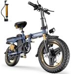 INSDRGN 14" Folding Electric Bike for Adults, Peak 1500W Motor,20MPH Max Speed,48V 16Ah Removable Battery Electric Bike, 35/62Miles Max Range, UL 2849 Certified E Bike