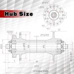 BUCKLOS 26 x 4.0 Inch Fat Tire Bike Wheel Front Mountain Bicycle Rim 135mm Hub 9mm Quick Release Wheelset Aluminum Alloy Disc Brake 36 14G Spoke for MTB Ebike Beach Snow Cruiser