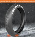 20x4.0 Fat Bike Tire, Replacement Bike Tires with Tube, Foldable Snow Bicycle Tires Kit, High-Performance Puncture Resistant Fat Tire for E-Bikes Mountain Bikes Tire for Street or Trail Riding(1 Set)