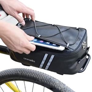ANMEILU Bike Rack Bag Bike Bags for Bicycles Rear Rack Bike Trunk Bag Back Seat Carrier Saddle Luggage Storage Pack Bicycle Cargo Panniers Fat Tire Bike Folding Ebike Travel Cycling Waterproof Small