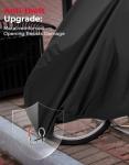 KEMIMOTO Bike Cover Outdoor, 420D Heavy Duty for Adult 2 Wheel Cargo Bicycles, Rain Covers for Storage Waterproof with UV & Wind Protection, Folding Extra Large Ebike Tarp for Outdoor Storage