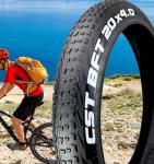 20x4.0 Fat Bike Tire, Replacement Bike Tires with Tube, Foldable Snow Bicycle Tires Kit, High-Performance Puncture Resistant Fat Tire for E-Bikes Mountain Bikes Tire for Street or Trail Riding(1 Set)