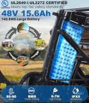 KAKIGO Electric Tricycle for Adults,Peak 1350W Motor Etrike,48V15.6Ah Ebike,20"x4"Fat Tire Aluminum Folding Electric Trike,3-Wheel Electric Bike,20MPH,Front&Rear Basket&Differential