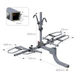 WILDROAD E-Bike Hitch Rack for Car, Quick Release Handle Wobble Free Smart Tilting Bike Rack, Foldable 2-Bike Rack for Standard, Fat Tire and E-Bike, 2-Bike 180 lbs Capacity, Fits 2-inch Receiver