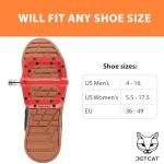 JETCAT Mountain Bike Pedals Flat - MTB Pedals Flat, Bicycle Pedals for BMX/MTN/Road/Gravel/EBike, BMX Pedals, Platform Pedals, Adults & Kids Bike Replacement - Red 9/16