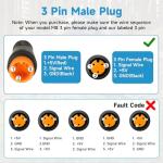 EOPOAYI Ebike Throttle 3 Pin Kit Replacement for Electric Bike Folding Mountain Bike, Universal 20X Full Twist Throttle E Bike for 12V 36V 48V 72V Electric Bicycle Motorcycle with 7/8 Handlebar Grips