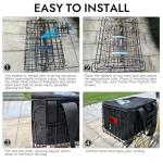 RAYMACE Bike Basket Rear with Cooler Bag and Cargo Net,Waterproof Cover,Folding Bicycle Basket, Quick Release Design Ebike Basket for Adult, Storage Groceries,Bento Lunch,Fruit