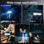 OFFBONDAGE Bike Light Bar for Ebike, 1400 Lumens Super Bright Front Light with 4000mAh Rechargeable Battery, IPX5 Waterproof, 5 Modes Bicycle Headlight for Mountain Bike, Night Riding, Cycling