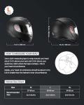 VEVOR Full Face Motorcycle Helmet with Dual Visor