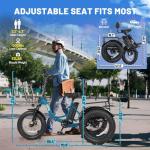 Qlife Triker Plus 1200W Folding Electric Trike