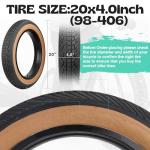 WEEROCK 20 Inch Fat E-Bike Tires - 2 Pack