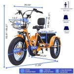 CroSight 2.0 Fat Tire Folding Electric Trike