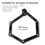 Aventon Folding Lock，Bike Locks Heavy Duty Anti Theft for 8.5mm Thick Steel Bars，Bike Lock with Key of Electric Dirt Bike and Heavy Duty Bike