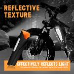 LETSERBIKE Ebike Battery Cover Waterproof, Neoprene Electric Bicycle Battery Cover Large, Fat Tire E-Bike Light-reflecting Battery Covers Bag for Winter, Dustproof, Extended Battery Life