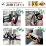 Seatylock Viking Bike Chain Lock with Key - Magnetic Patented Sold Secure Rated - Heavy Duty Anti Theft - Smart Ultra Security Bicycle Lock (55.11 in, Gold Rated)