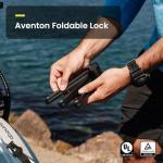 Aventon Folding Lock，Bike Locks Heavy Duty Anti Theft for 8.5mm Thick Steel Bars，Bike Lock with Key of Electric Dirt Bike and Heavy Duty Bike