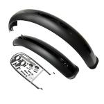 Fat Bike Fender Front and Rear Fender Set for Fat Tire Bike Wings Full Coverage Set for E-Bike Mountain Bike (Black, 26x4.0 INCH)