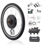 PEXMOR Electric Bike Conversion Kit, 48V 1000W 26" Rear Wheel E-Bike Hub Motor Kit, Upgrade 3 Mode Controller w/PAS/LCD Display/Twist Throttle Ebike Bicycle Wheel Kit