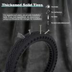 14x2.125 Solid Tire - 14 Inch 14x2.125 Electric Bike Tubeless Tire for E-Bike, E-Scooter and Electric Folding Bike - Rear/Front Wheel Replacement - Airless - Puncture-Proof - 1 Pack