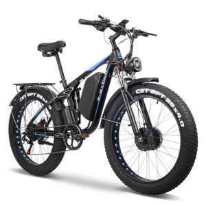 Peak 3000W All-Terrain Electric Bike - Blue