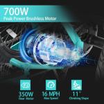 NARRAK Electric Tricycle for Adults,Fat Tire Folding Electric Trike,3 Wheels Electric Bicycle Bikes, Peak 700W Step-Thru Etrike with 468WH Removable Battery and Large Basket for Women Men (Green)