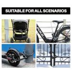 Heavy-Duty U Lock for Bike & E-Bike – Anti Bolt Cutter Steel Bike Lock with Frame Mount, Secure Urban Commuter Bicycle Lock, Includes Steel Cable for Wheel Security