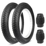 2er-Pack 16x3.0Inch E-Bike Tire (76-305) 35 P.S.I Heavy Duty Foldable Tires Wear-Resistant Bicycle Tires for Electric Bike/Scooter/Fat Bike