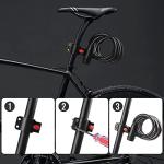 Diyife Bike Lock, [6ft/1.8m] Bike Cable Locks with 2 Keys, Weatherproof Heavy Duty Bicycle Lock Cable Anti-Theft Security Cable with Mounting Bracket for Ebike, Scooter, Motorcycle