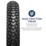 2-PCS 26" Heavy Duty Fat E-Bike Tires 26 x 4.0/98-559 and 26"x4.0" Heavy Duty Bike Tubes Scharder Valve Compatible with 26x4.0 26x4 E-Bike All-Terrain Directional Tread Bicycle Tires and Tubes(Y-1140)