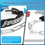 APECYC Heavy Duty 5FT Bike Lock with Combination