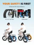 Elecby 1200W Electric Trike with Removable Battery