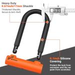 Sportneer Heavy Duty U Lock with Cable