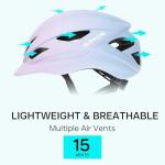 Adult Urban Bike Helmet with USB Taillight