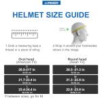 LUMDEER Lightweight Bike Helmet with Visor and Lights