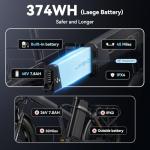 Jasion EB6 Electric Bike for Adults, [1000 Peak Motor & 25Mph],55 Miles Max Range (PAS 1) by 504Wh Built-in Battery, 20'' Fat Tire Folding Ebike with LCD Display and 5 Pedal Assist Levels