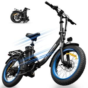 WINDHORSE 20" Foldable Electric Bike with Fat Tires
