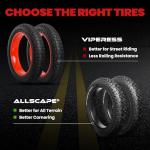 HEB VIPERESS 20x4.0 Fat Tire - Puncture Resistant Ebike Tires, 20x4 Fat Bike Tire for Electric Bike, MTB, Heavy Duty, All Terrain Tire for Street/Trail Riding - Qty 2