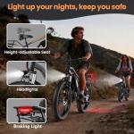 Adults Electric Mountain Bike 1500W Peak,48V 15Ah Removable Fast Charge Battery,28MPH Max Speed,60 Miles Range,26" Fat Tire All Terrain Off Road E-Bike for Men Women,Off-Road,Camping & Snow Adventures